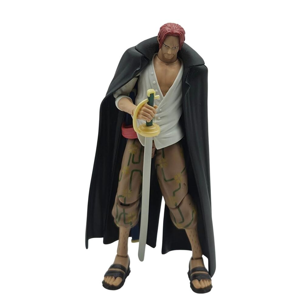 Bandai One Piece Shanks 7" Action Figure Red hair Pirate W/ Sword 2020